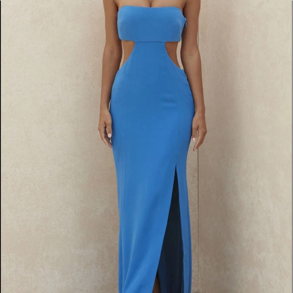 Women’s Blue cutout long dress